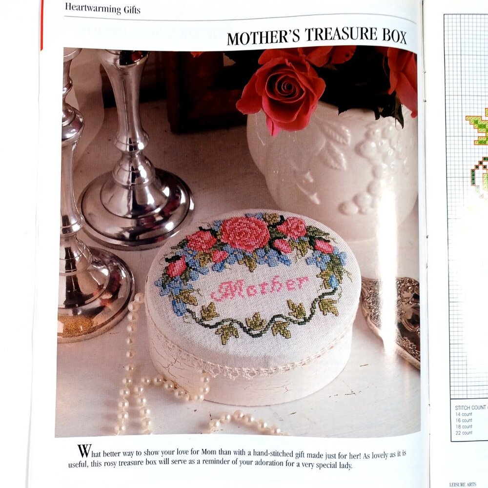 For the Love of Cross Stitch Magazine Leisure Arts 8 Projects 32 Pages May 2002 - Picture 3 of 10